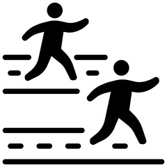 race glyph style icon