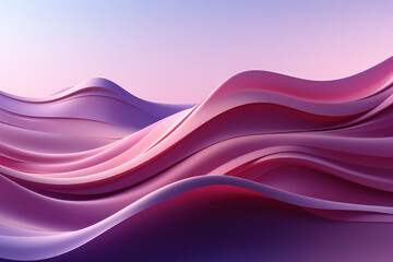 Abstract Purple Wave Gradient Background, Curve Motion Concept. Generative AI