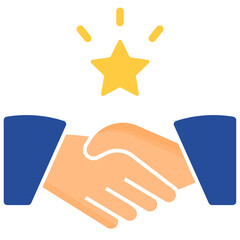 cooperation flat style icon