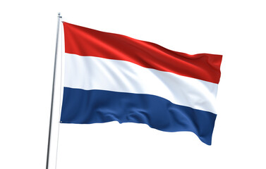 Flag of Netherlands, Dutch flag on transparent background, PNG file