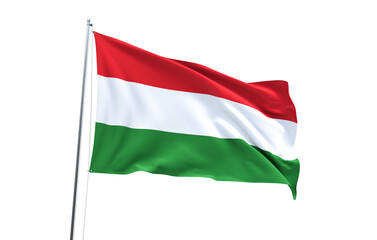 Flag of Hungary on transparent background, PNG file © Es sarawuth