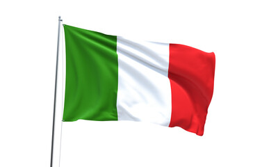 Flag of Italy on transparent background, PNG file