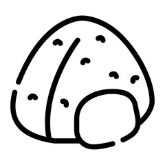 onigiri Line Icon