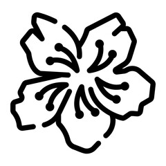 sakura Line Icon