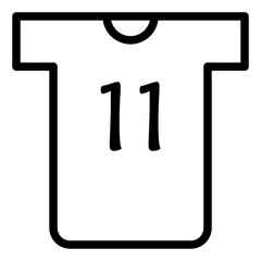 Jersey or foodball uniform icon