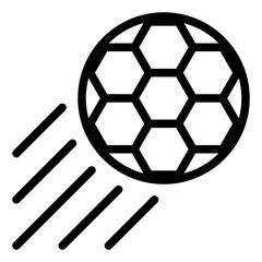 Fototapeta premium Flying or trowing ball icon