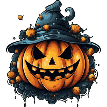 Halloween pumplin sublimation clipart png