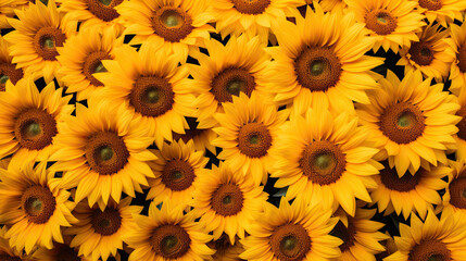 Yellow flowers background