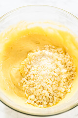 Whisking Delight - Bundt Cake Batter Preparation Begins