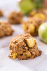 Apple oatmeal cookies