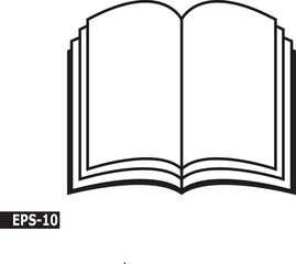 open book vector illustration
