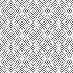 Vector pattern with symmetrical elements . Modern stylish abstract texture. Repeating geometric tiles from striped elements.Black and white pattern.