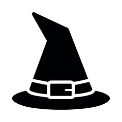 witch hat halloween silhouette style