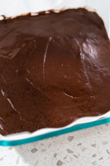 Homemade chocolate peanut butter fudge