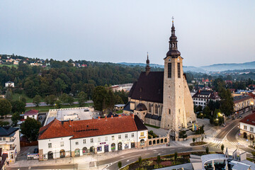 Miasteczko, Limanowa, świt, lato, Małopolska, Poland , EU. © Maciej G. Szling