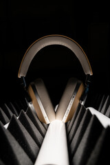 close up of headphones