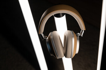 close up of headphones