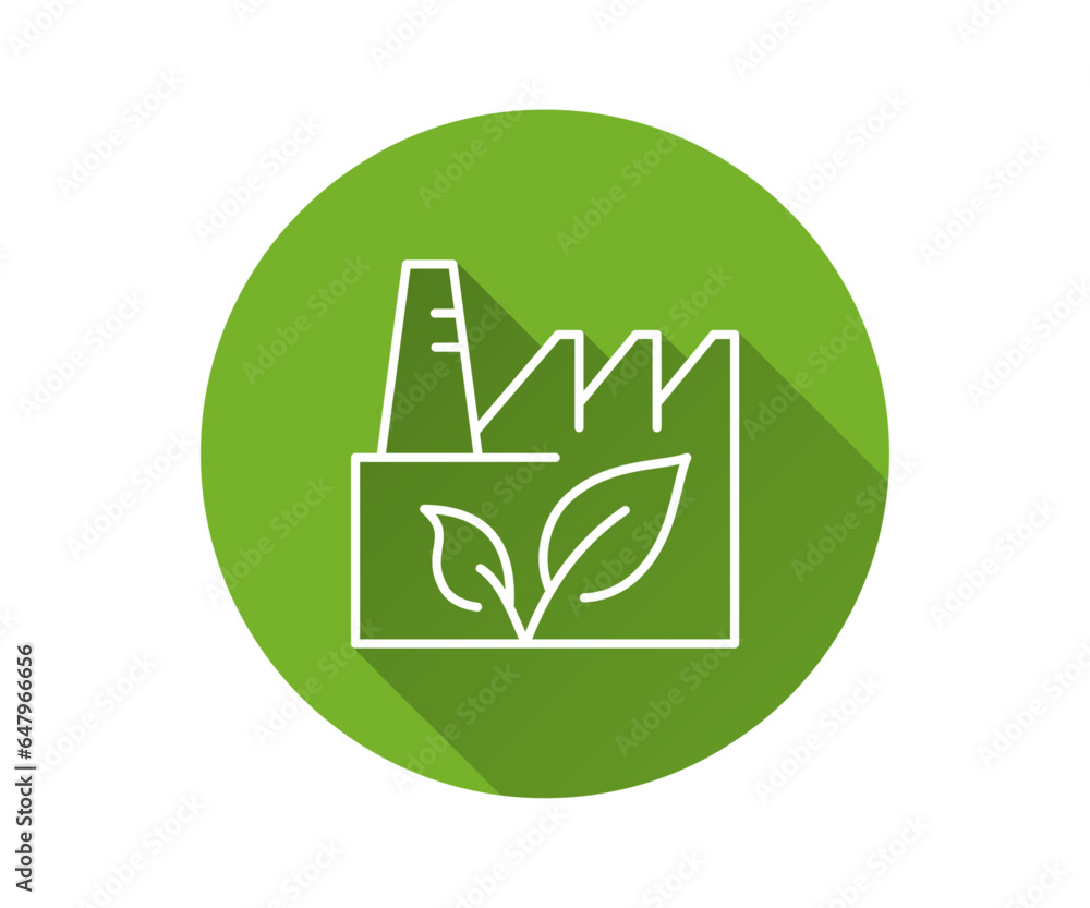 Poster clean technology flat icon with long shadow for graphic and web design.