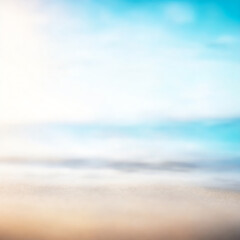 Fototapeta na wymiar Seascape Abstraction with Beach Blur Background