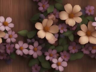 frangipani flower on wooden background