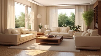 modern cream living room plant chandigarh furniture