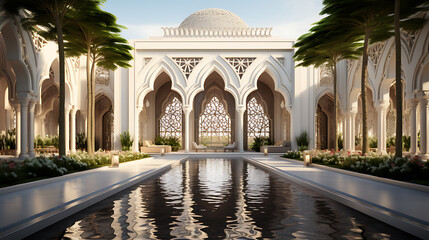 luxurious arabic pallace building design