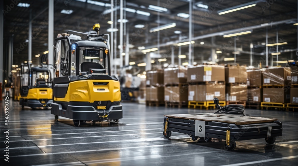 Poster provider of autonomous robots and robot arms in smart distribution warehouses.