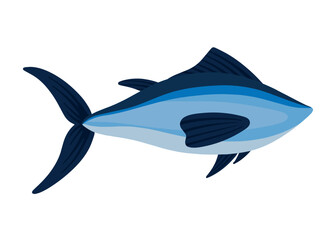 Obraz premium Sea Fish for Undersea Animal Animated Vector Illustration