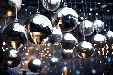 Mirror ball hanging  for a disco show or nightclub can add a touch of glamour and nostalgia to the atmosphere. Here's a step-by-step guide to help you set up a mirror ball 
