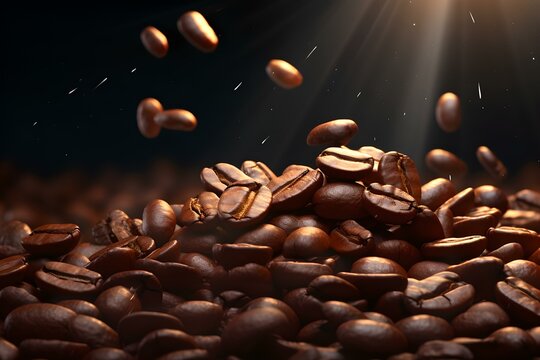 Die Essenz des Kaffees: Geröstete Bohnen im Fokus