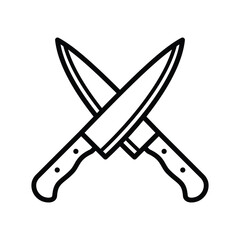 knife icon vector design template simple and clean