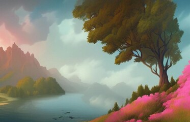 morning in the mountains