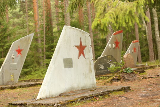 AMARI, ESTONIA - JULY 27, 2023: military pilots cemetery