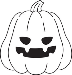 Halloween Happy Pumpkin Illustration Icon