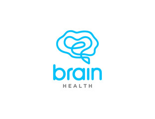 Brain logo design vector