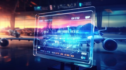 Obraz premium Artificial intelligence with a virtual hologram on screen. Futuristic information technology transformation.