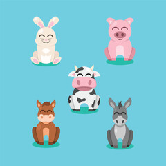 Farm Animal Design Illustration