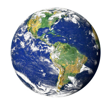Earth on transparent background PNG_element of the picture is decorated by NASA 