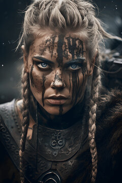 mujer guerrera vikinga