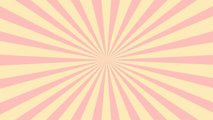 Rays yellow and pink as background