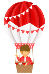 Cute Buy and Air Baloon 