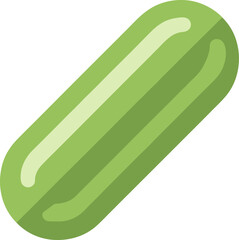 Cucumber fruit illustrations