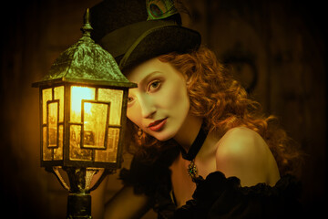 Fototapeta premium enchanting look of a witch