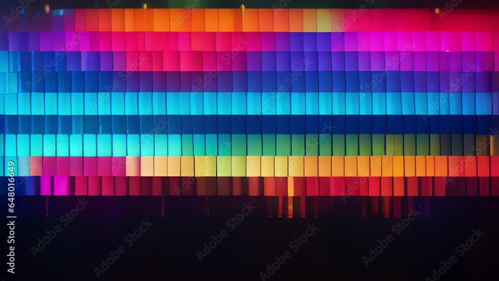 Aufkleber pixel rain an enchanting cascade of colorful square pixels raining down, creating a pixelated shower