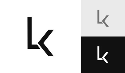 Letter LK initial monogram logo design