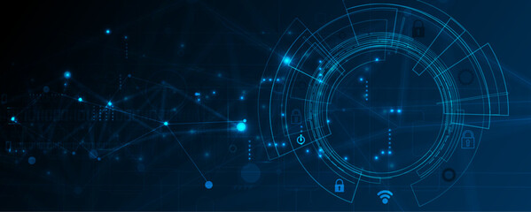 Technology abstract futuristic background for internet business. Big data concept.