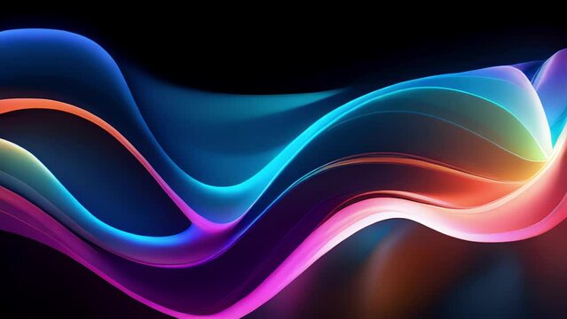 Chromatic Ribbons Luminous ribbons of various colors morph and intertwine, pulsating and vibrating in sync with the sonic vibrations, immersing the viewer in a captivating dance of light and