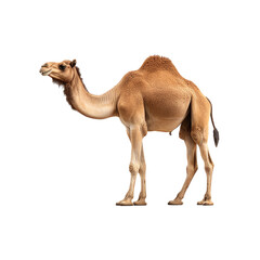 Camel isolated on white PNG transparent background