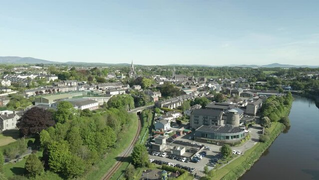 Enniscorthy residential complexes Wexford Ireland aerial 