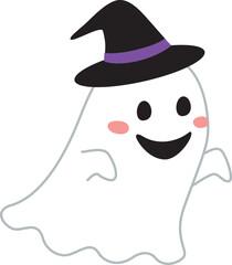 ハロウィンのお化けのイラスト